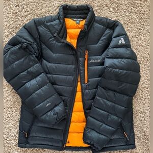 Eddie Bauer First Ascent Down Jacket Grey/Orange